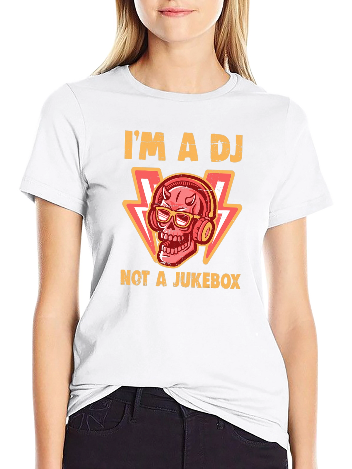 Im a DJ Not a Jukebox Black T-Shirt