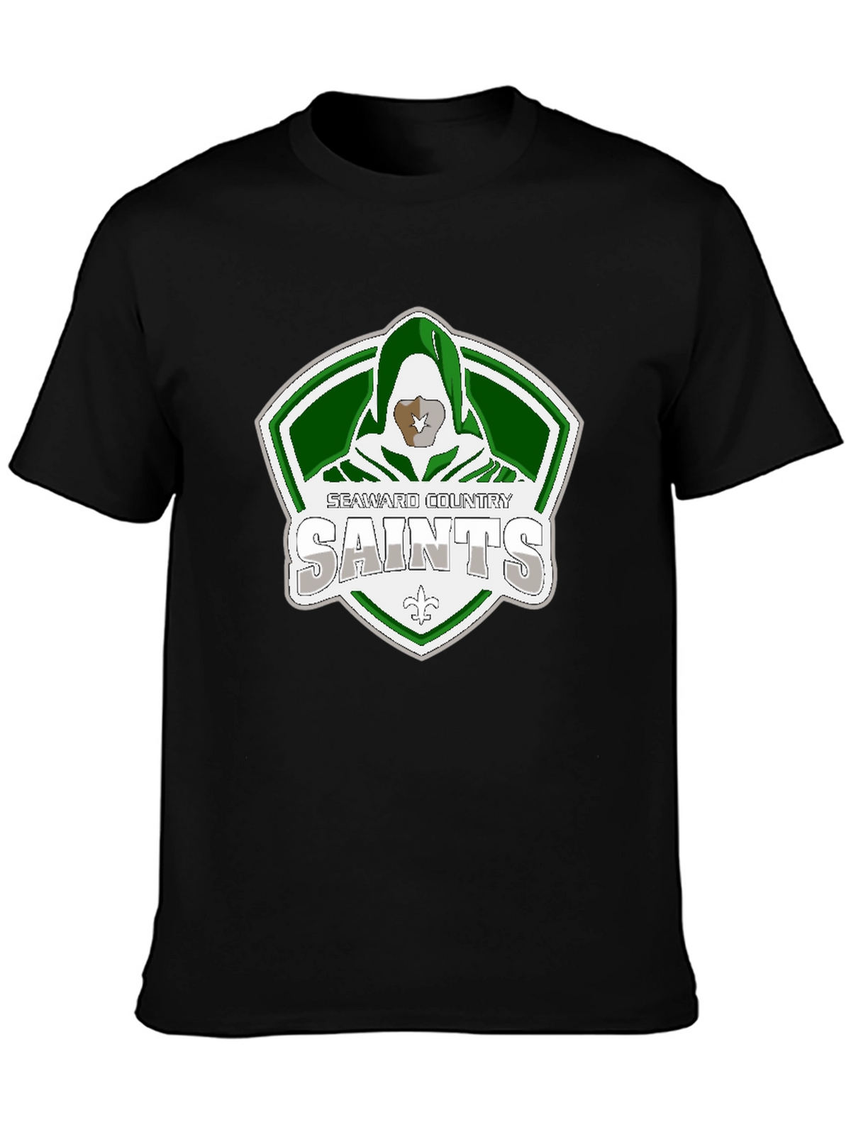 Seaward Country Saints Black Graphic T-Shirt