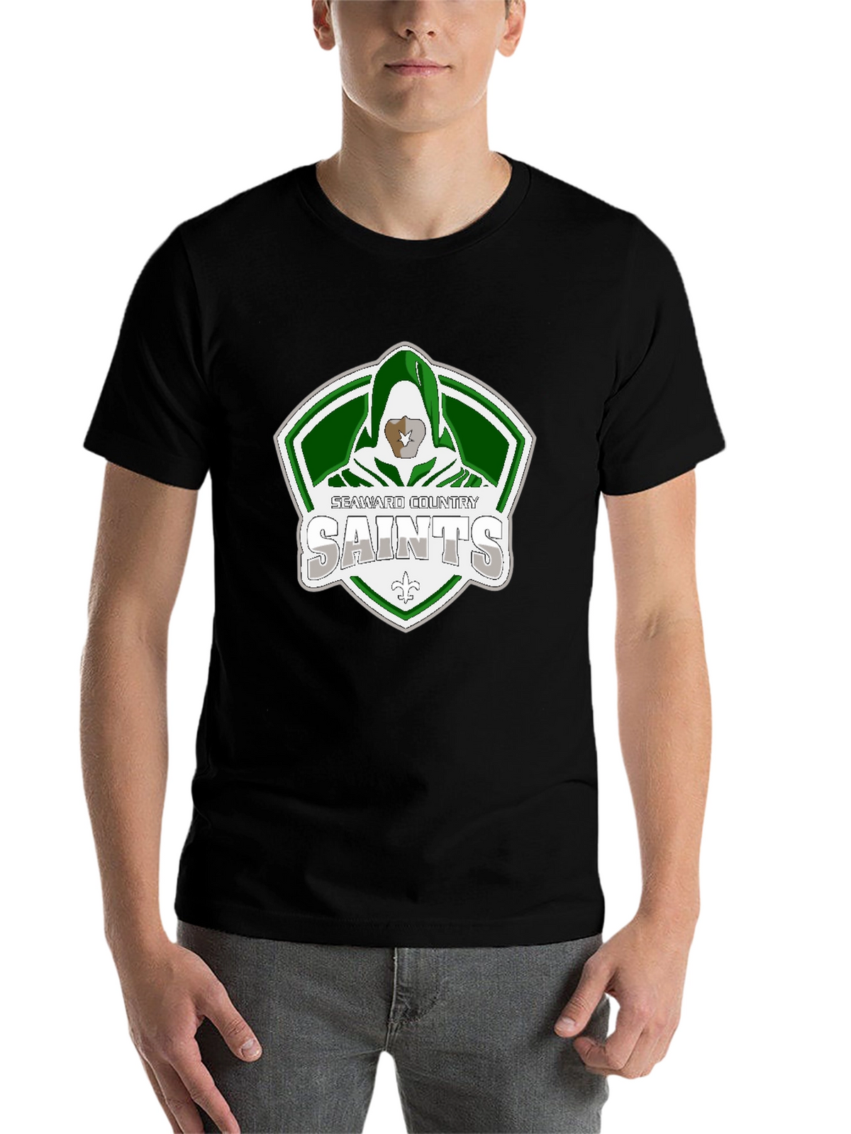 Seaward Country Saints Black Graphic T-Shirt