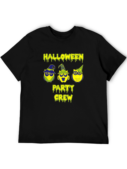Halloween Party Crew Owl T-Shirt