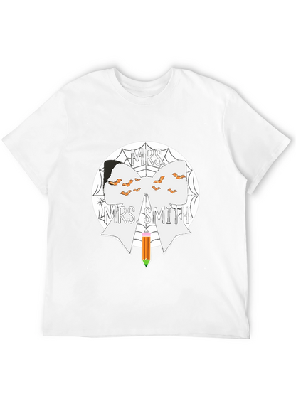 Mrs. Smith Halloween Teacher Bow T-Shirt