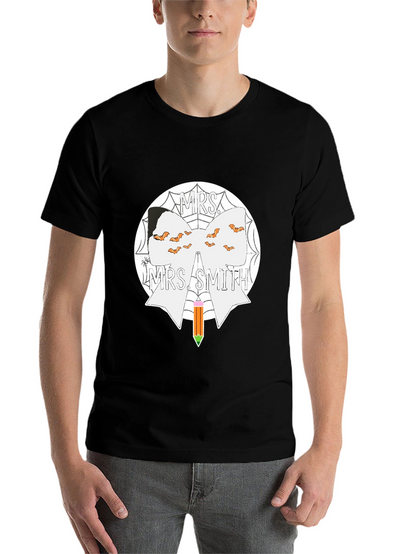 Mrs. Smith Halloween Teacher Bow T-Shirt