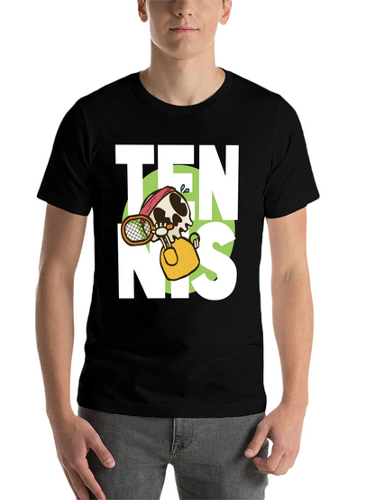 Tennis Skeleton Graphic T-Shirt
