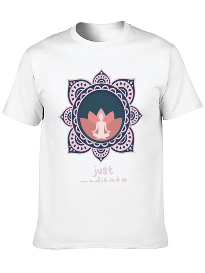 Just Meditate Graphic Tee - Relaxed Fit