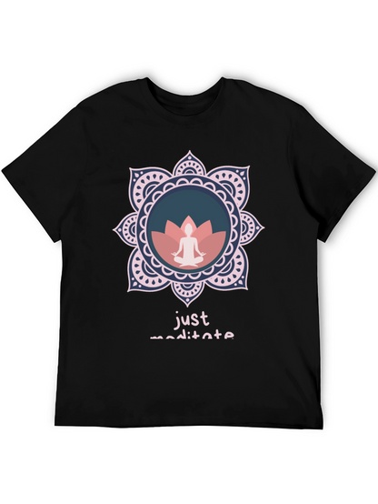 Just Meditate Graphic Tee - Relaxed Fit