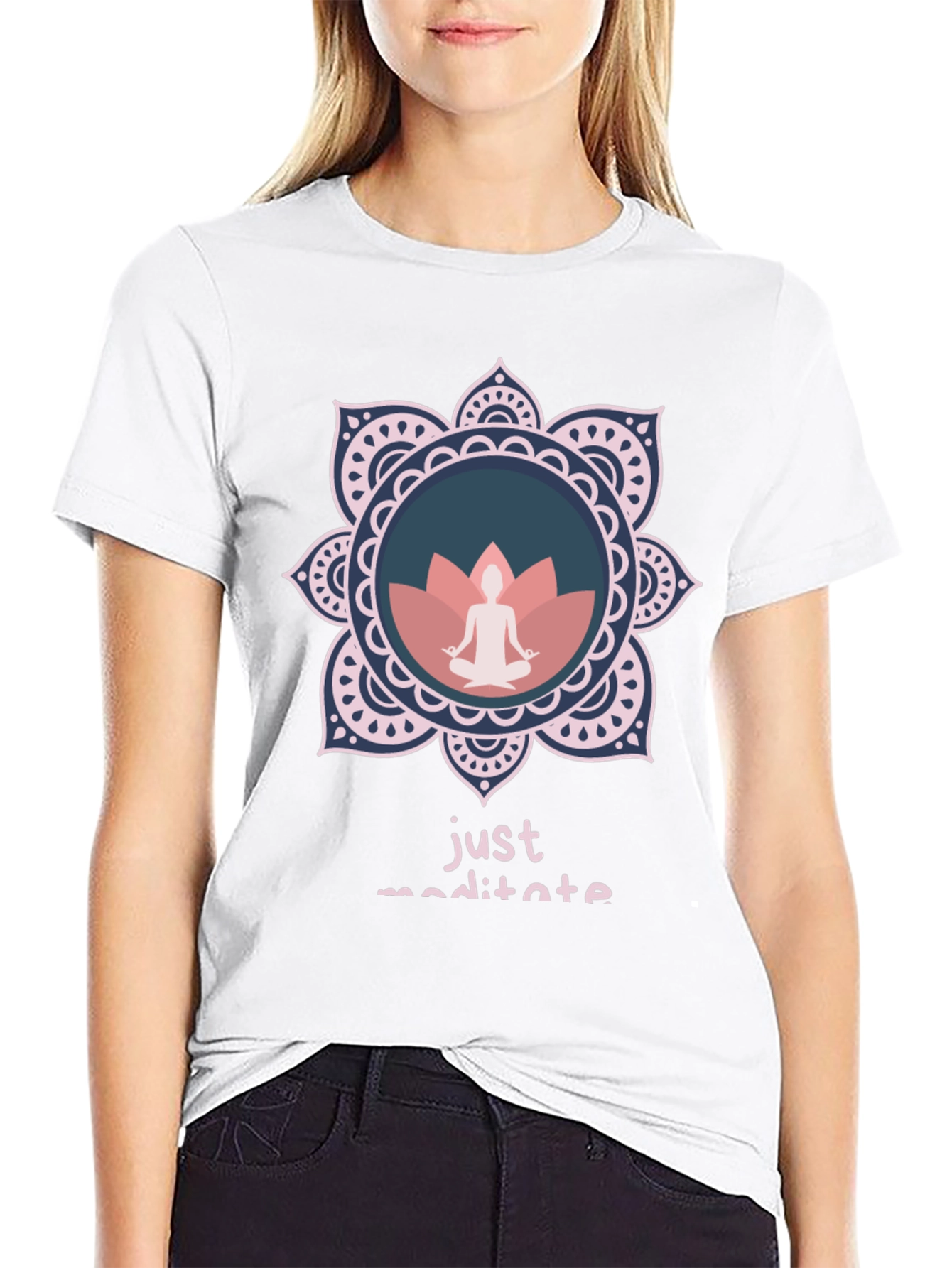 Just Meditate Graphic Tee - Relaxed Fit