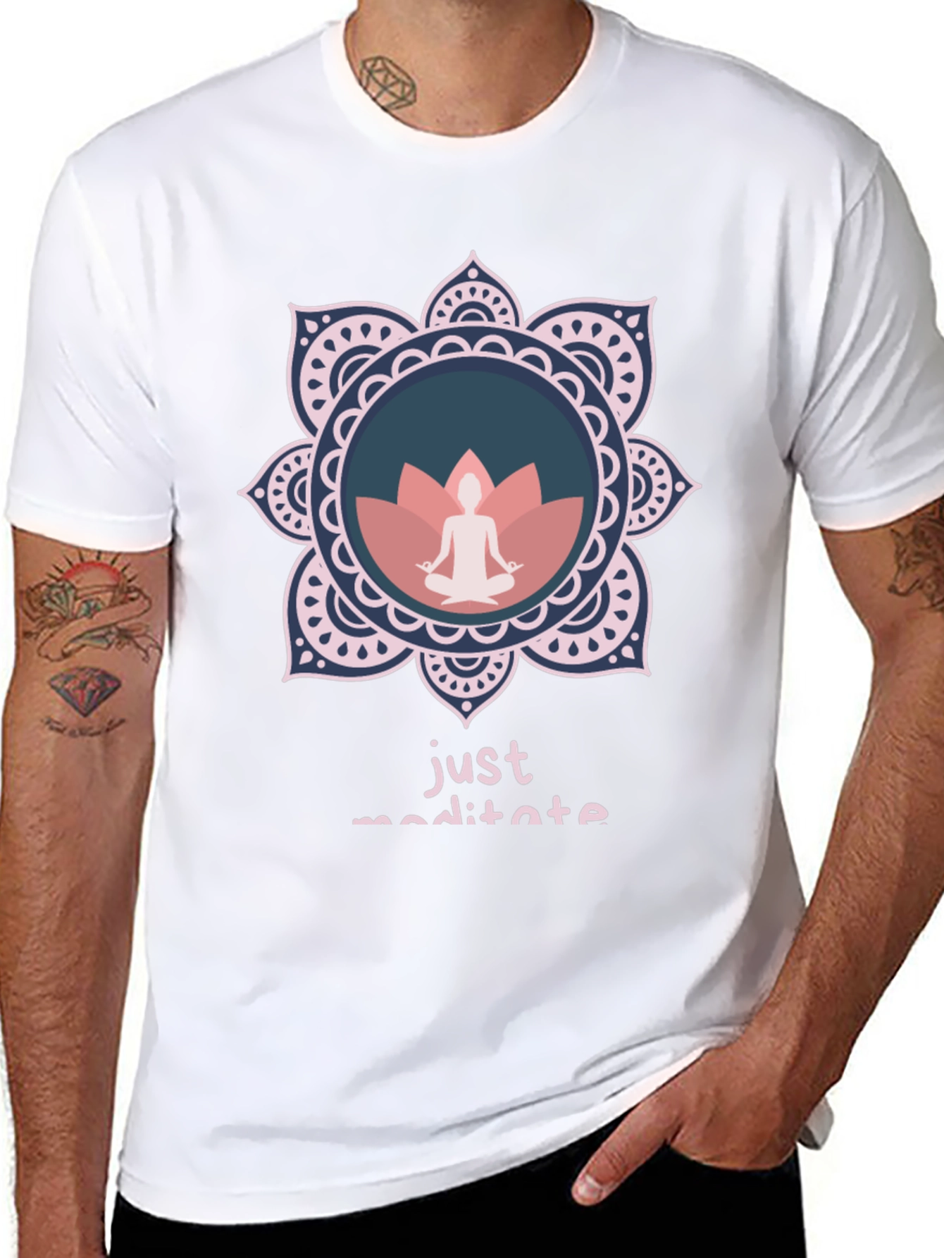 Just Meditate Graphic Tee - Relaxed Fit
