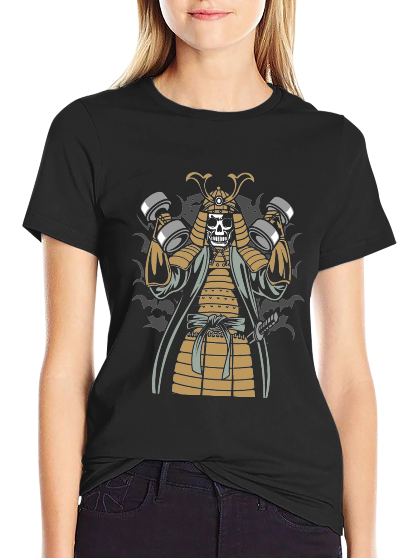 Samurai Skeleton Gym T-Shirt
