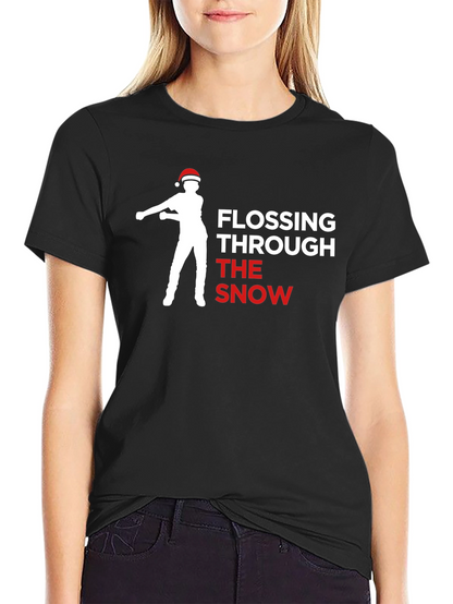Flossing Through The Snow Christmas T-Shirt