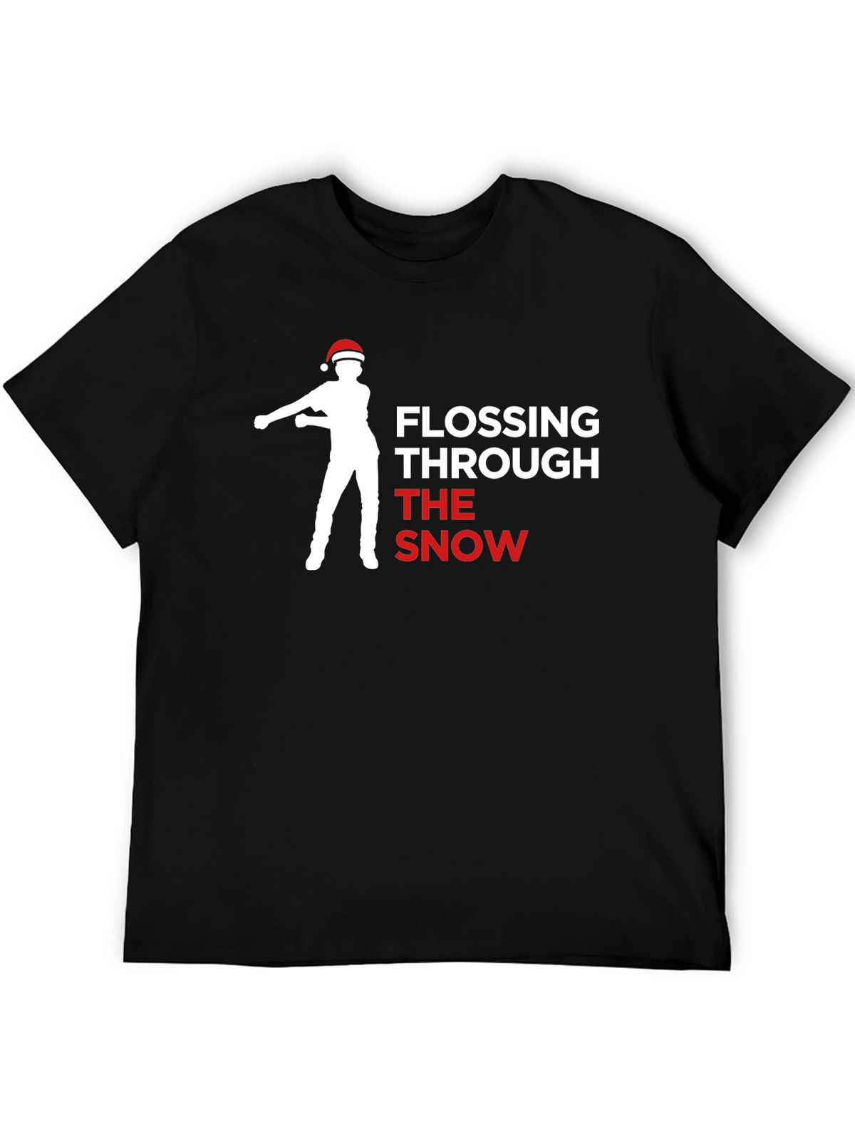 Flossing Through The Snow Christmas T-Shirt
