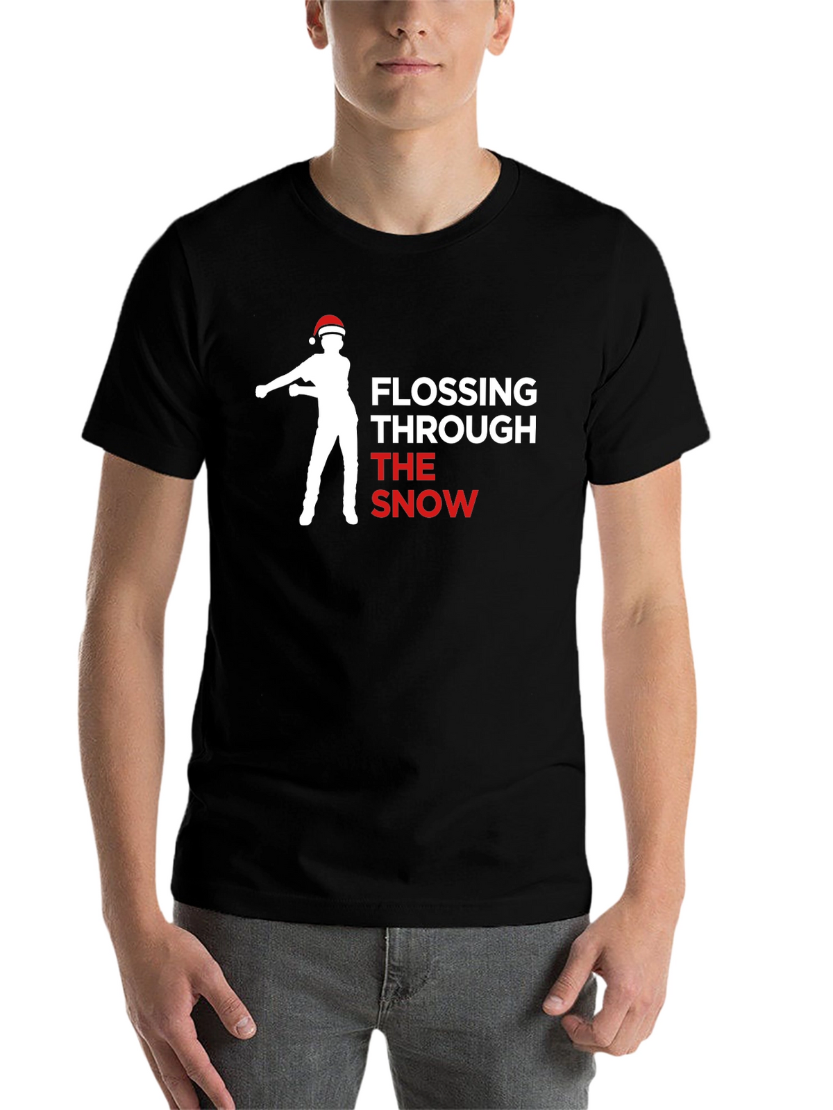 Flossing Through The Snow Christmas T-Shirt