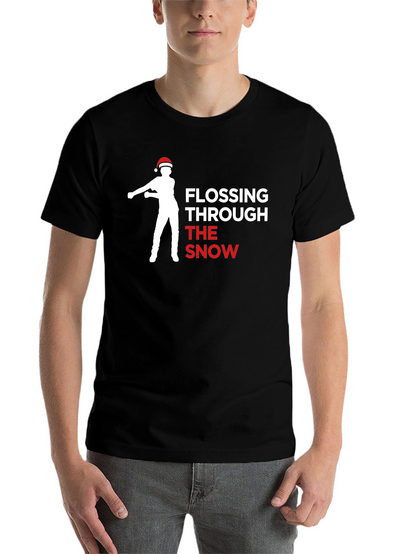 Flossing Through The Snow Christmas T-Shirt