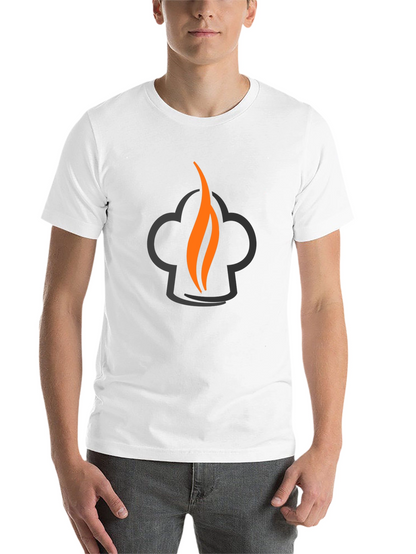Chefs Flame Graphic Tee - Black Cotton Blend