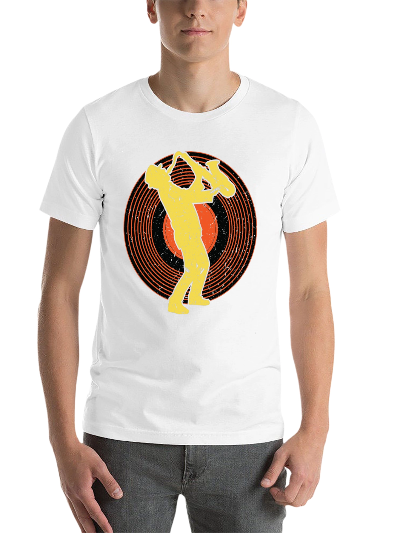 Saxophone Musician Graphic Tee