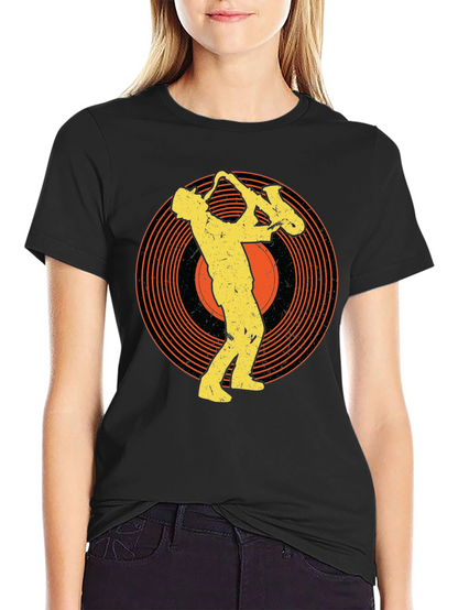 Saxophone Musician Graphic Tee