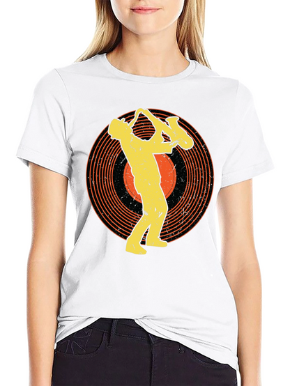 Saxophone Musician Graphic Tee