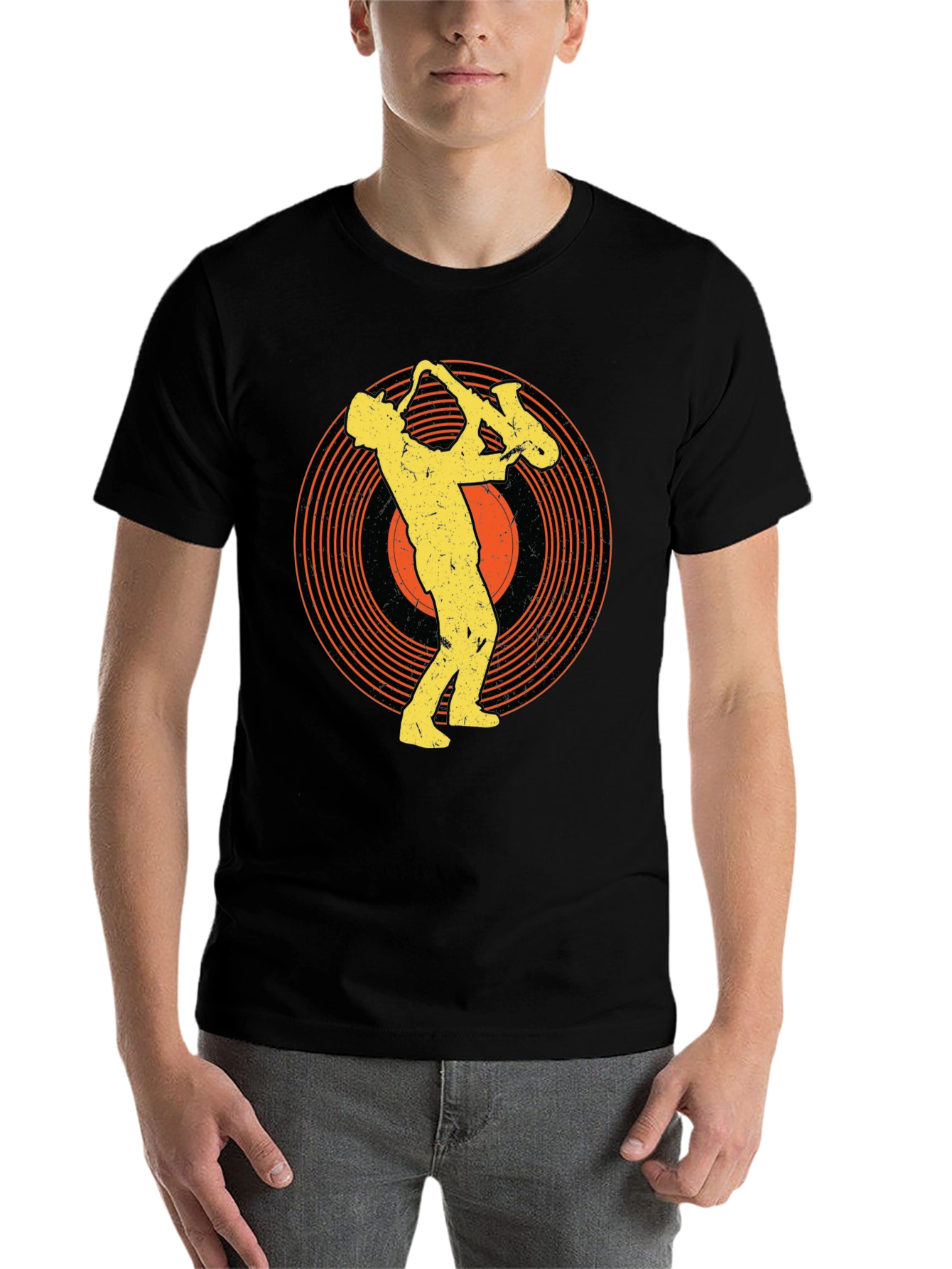 Saxophone Musician Graphic Tee